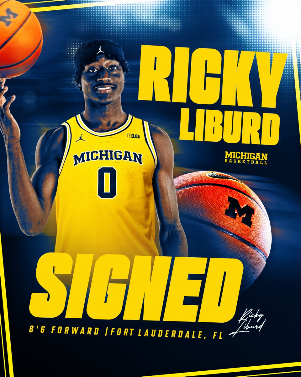 Michigan Men's Basketball (@umichbball) on Twitter photo 〽️✍️ Welcome to Ann Arbor!
<a href="/rickyliburd_10/">Patrick Liburd</a> is officially Maize & Blue
#GoBlue x #NewBlue 〽️✍️ Welcome to Ann Arbor!
<a href="/rickyliburd_10/">Patrick Liburd</a> is officially Maize & Blue
#GoBlue x #NewBlue