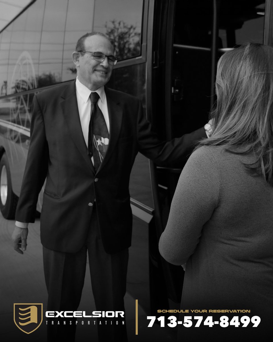 ExcelsiorDriver's tweet image. You want to arrive calm and on time—but rushed, unreliable drivers make that tough.

Excelsior solves that with calm, courteous pros who put your experience first.

Call us at (713) 574-8499 📱 Or visit excelsiorlimo.com 💻
