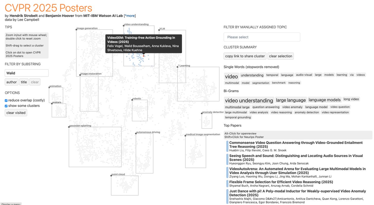 hen_str's tweet image. The official paper browser for CVPR 2025 is out. Enjoy discovering new ideas with the visual interface.
cvpr2025.vizhub.ai
#ML #AI #CVPR #Visualization
PS: if you are interested in the field of visualization and AI, check out the workshop: visxai.io