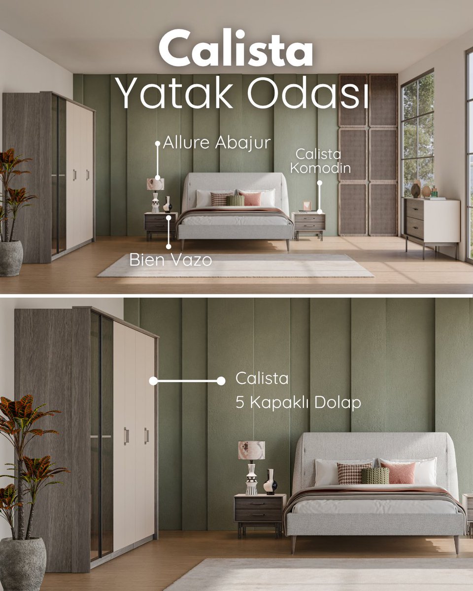 Calista Yatak Odası Takımı!

Modern çizgileri ve yumuşak renk tonlarıyla yatak odanıza huzuru getiriyor.

Her detayında estetik, her dokunuşunda kalite var.

🛏️ Hayalinizdeki uyku ortamı için şimdi Calista zamanı!

#Doğtaş #CalistaYatakOdası