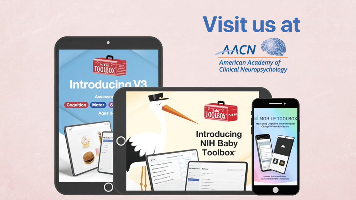 Mobile Toolbox (@mobile_toolbox) on Twitter photo Attending #AACN2025? Visit us at the booth to explore <a href="/NIHToolbox/">NIH Toolbox®</a>, <a href="/Mobile_Toolbox/">Mobile Toolbox</a>, @Baby_Toolbox & MyCog! 🧠📱
Don’t miss the STAC Series panel:
Thurs, June 12 | ⏰ 2–2:45 PM
Featuring our very own Julie Hook, PhD, MBA, ABPP, Head of Mobile Apps Attending #AACN2025? Visit us at the booth to explore <a href="/NIHToolbox/">NIH Toolbox®</a>, <a href="/Mobile_Toolbox/">Mobile Toolbox</a>, @Baby_Toolbox & MyCog! 🧠📱
Don’t miss the STAC Series panel:
Thurs, June 12 | ⏰ 2–2:45 PM
Featuring our very own Julie Hook, PhD, MBA, ABPP, Head of Mobile Apps