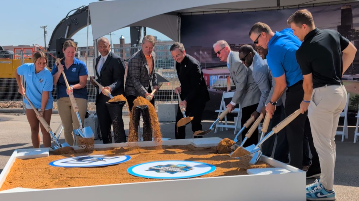 PresHendrickson's tweet image. Today @creighton celebrated not only the 75th anniversary of the @ncaabaseball national championship in Omaha, but a new chapter for @CU_baseball and @BluejaySoftball. Thank you to all those who came out to support the future of @gocreighton with us today. #GoJays
