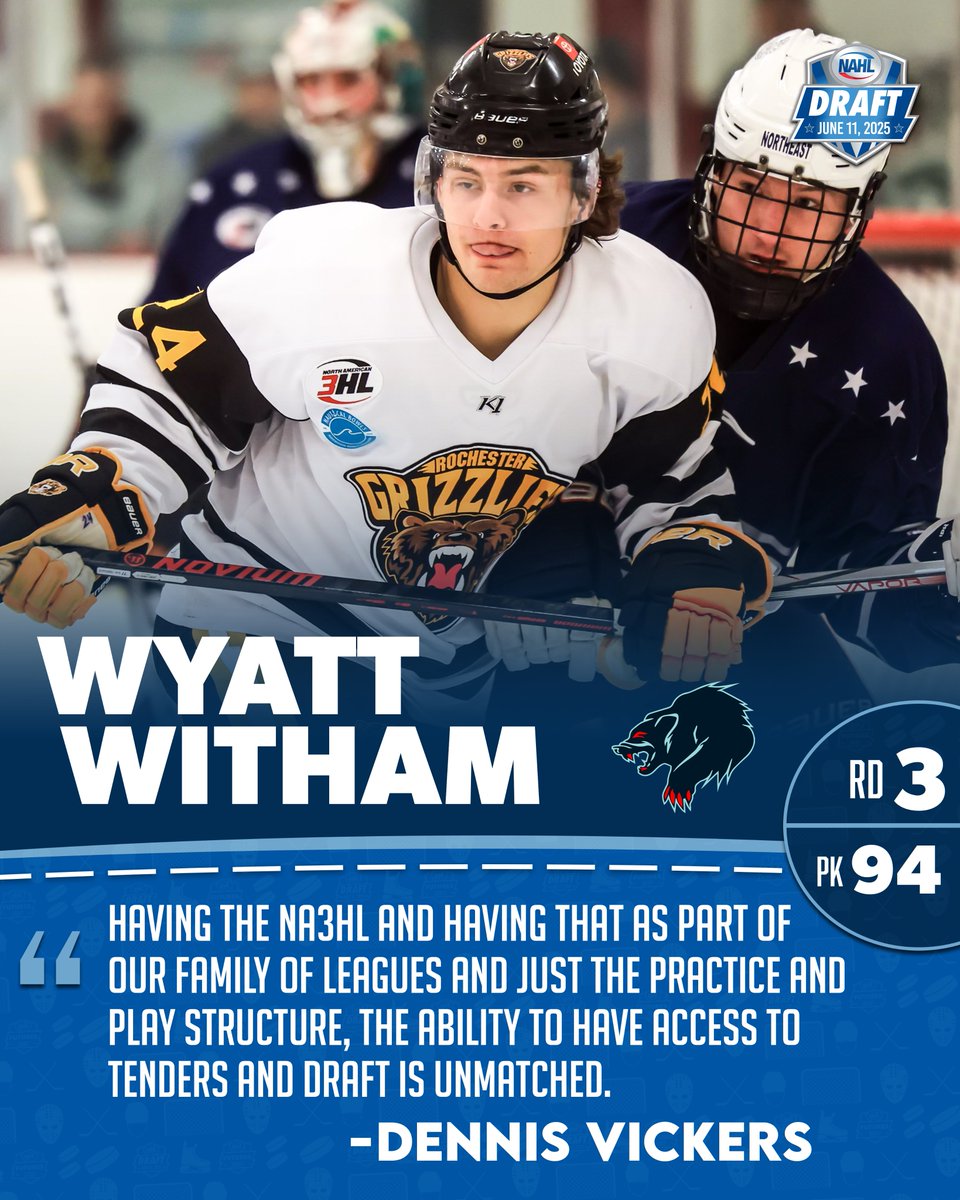 NAHL (@nahlhockey) on Twitter photo Former NA3HL standout Wyatt Witham was selected 94th overall by the <a href="/anchoragewolve1/">Anchorage Wolverines</a>
Director of Player Personnel Dennis Vickers spoke about the opportunity to play in the NAHL family of leagues
#StepAboveTheRest | #LeagueOfOpportunity Former NA3HL standout Wyatt Witham was selected 94th overall by the <a href="/anchoragewolve1/">Anchorage Wolverines</a>
Director of Player Personnel Dennis Vickers spoke about the opportunity to play in the NAHL family of leagues
#StepAboveTheRest | #LeagueOfOpportunity