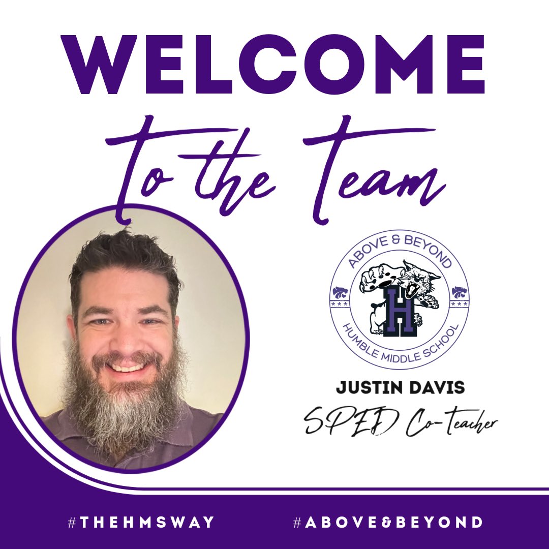 HumbleISD_HMS's tweet image. We are excited to Welcome another WILDCAT into the family! #AboveAndBeyond