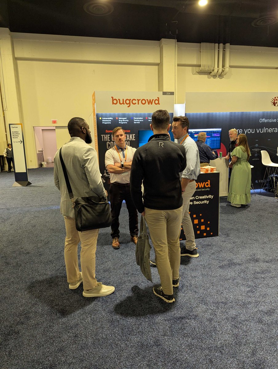 Bugcrowd's tweet image. 🍻 Cheers to another successful run at the Security &amp;amp; Risk Management Conference!

What a week! Till next time... thank you @Gartner_inc! 🙌

#Bugcrowd #IngenuityUnleashed #GartnerSEC