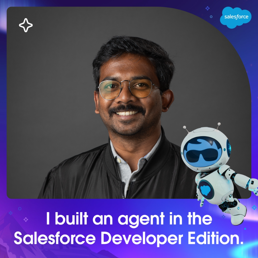 Built an agent with Agentforce in the Salesforce Developer Edition to showcase my skills. 

#BuiltWithAgentforce and #SFgiveaway