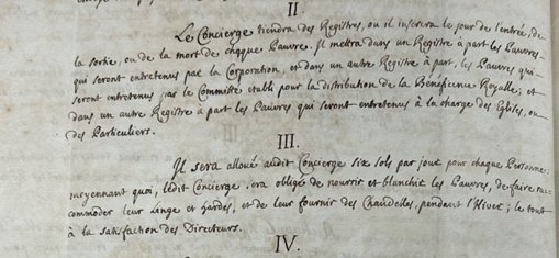 The French Hospital Rules and Regulations book, Rule 3 specifies the funds to be used to feed the residents, launder and repair their clothes. To see more of these primary sources, email library@huguenotsociety.org.uk
to book a reader appointment.

#twitterstorians    #huguenots