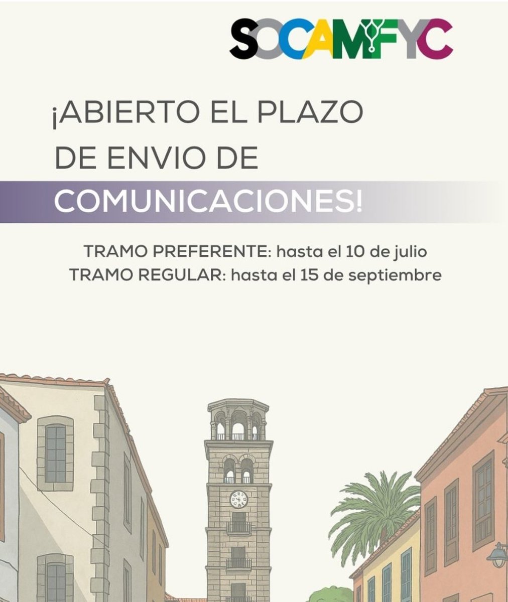 Abierto el plazo para envío de comunicaciones

XXXIII Congreso <a href="/socamfyc/">SOCAMFYC</a>

#yosoysocamfyc