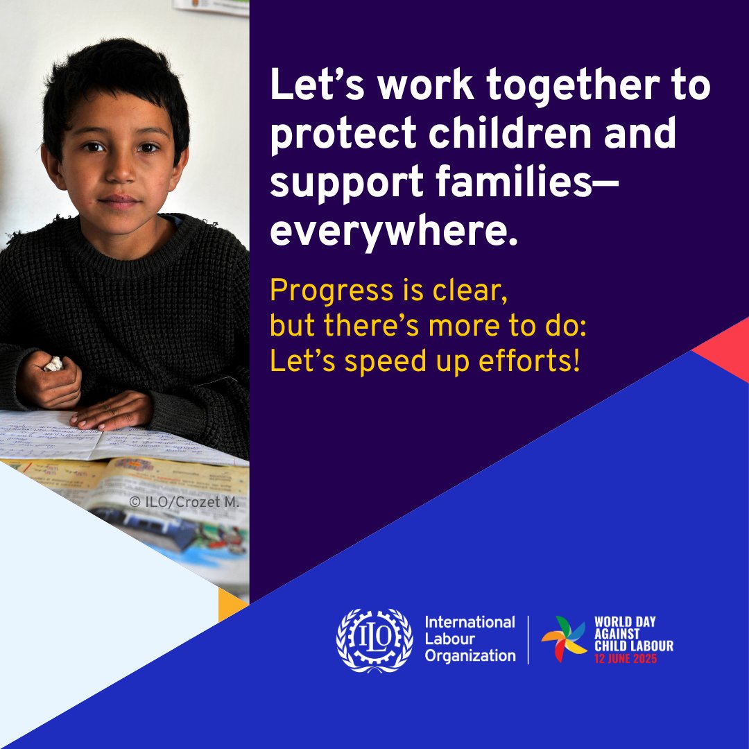 🚫🌍 On World Day Against Child Labour, we join the global call to accelerate progress toward ending child labour in all it's forms.

Explore our Inter-Agency Toolkit on Preventing &amp; Responding to #ChildLabour to learn HOW we can #EndChildLabour ➡️ alliancecpha.org/en/cltf
<a href="/ilo/">International Labour Organization</a>