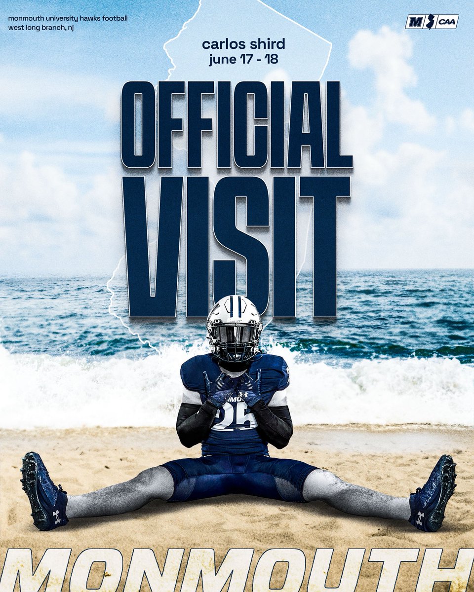 CarlosShird's tweet image. First OV this week with my guys @CoachCole94 @lew_walk7 @CoachJeffGallo Baltimore ➡️ New Jersey🦅 #GOHAWKS💙🤍@MUHawksFB @monmouthu @247Sports @247Hudson @MSJ_Football @CoachDan_Y
