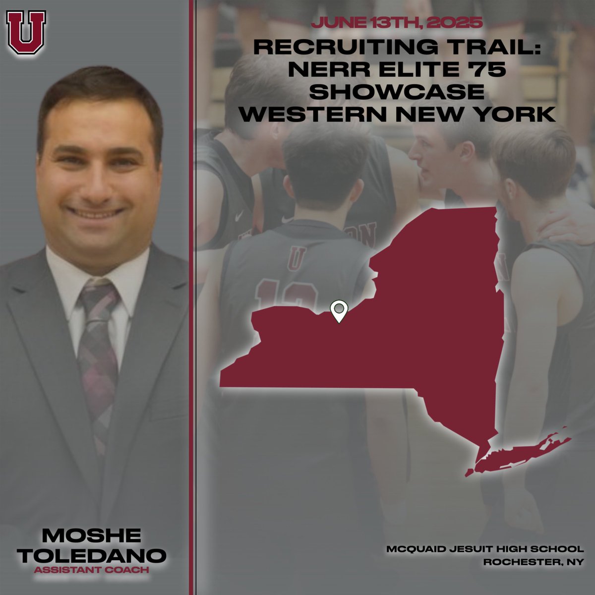 Union College Men's Basketball (@unionmbb) on Twitter photo Union Men's Basketball is on the road this Friday, heading to Rochester for the NERR Elite 75 Showcase.
Looking forward to seeing some future Garnet Chargers!
DM us or email at Toledanm@union.edu if you will be in attendance!
#GoU #TCC #Earned Union Men's Basketball is on the road this Friday, heading to Rochester for the NERR Elite 75 Showcase.
Looking forward to seeing some future Garnet Chargers!
DM us or email at Toledanm@union.edu if you will be in attendance!
#GoU #TCC #Earned