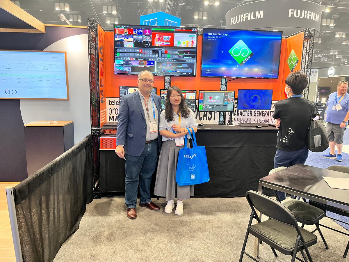🔴 EN VIVO desde InfoComm 2025
📍 Stand 5781 – Media 5
La jornada está en marcha y ya estamos demostrando nuestras soluciones a visitantes de todo el mundo.
🎛️ MEDIA MIX – Producción All-in-One
🎥 VIDEO 5 – Playout multiformato
🔤 CG5 FORTRESS – Generador de caracteres multicanal