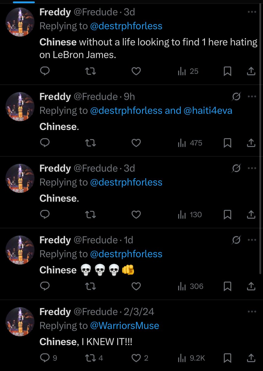 destrphforless's tweet image. This guy got something against chinese people imagine being xenophobic🤡