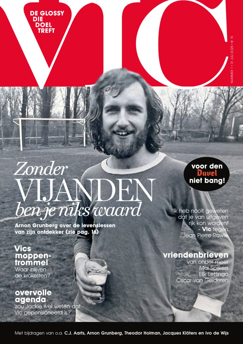 Eenmalig! Eind juli verschijnt de glossy #VIC, met bijdragen van o.m. Arnon Grunberg, Theodor Holman, Ivo de Wijs, JP Rawie en Frits Spits. Betaling via iDeal, verzending met PostNL. Bestel nu: ezowolf.nl/product/vic-th…