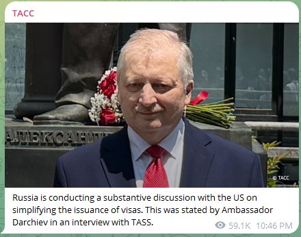 Russia says their working with the Trump admin on liberalization for issuance of visas.

And Americans STILL dont understand that their government is now merely another Russian colony.