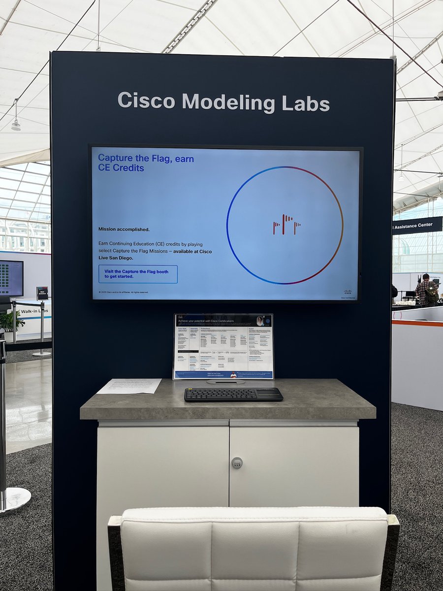 CiscoVIRL's tweet image. Rule #1: Measure twice, cut once.
Rule #2: Test before live network deployment.
Get the hands-on labbing you need to design and deploy with confidence. 💪
Visit us in Learn with Cisco to find out more—and save 50% on #CML Personal or Personal Plus. #CiscoLive