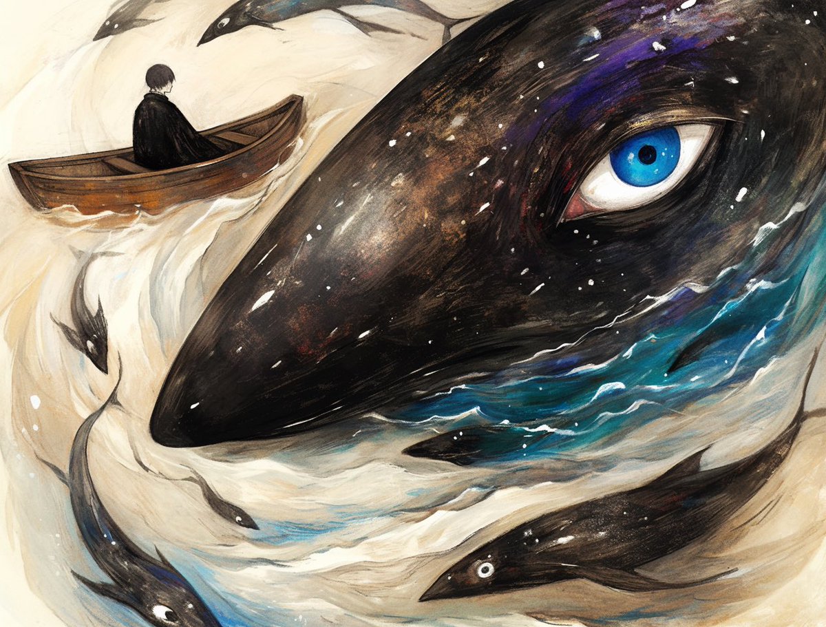 “we store our consciousness in  ambergris” rumbles old Mother Whale. “millenia of memories. your people use it as perfume, i understand”

“i’m sorry”

she nudges my dinghy

“don’t be, little one. i can feel it in the air.”

the sea ripples

“yes” she croons. “i smell whalesong”