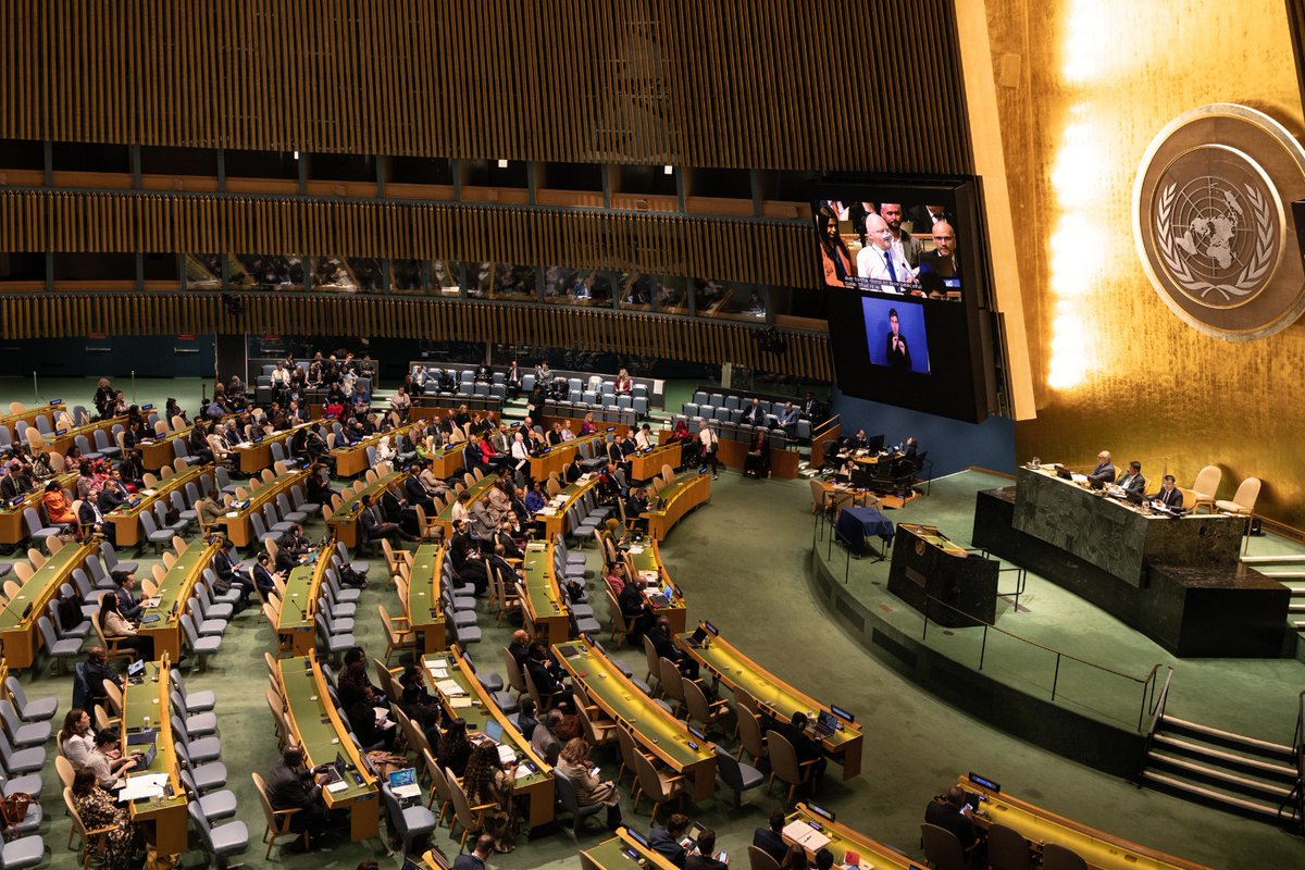 Poland in the UN (@plinun) on Twitter photo The largest global gathering on disability inclusion, #CoSP18 #CRPD, kicked off in New York.
🇵🇱’s <a href="/LukaszKrason/">Łukasz Krasoń</a> stressed that security must not come at the expense of humanity, and called for raising awareness of the potential of persons with #disabilities in all areas of life. The largest global gathering on disability inclusion, #CoSP18 #CRPD, kicked off in New York.
🇵🇱’s <a href="/LukaszKrason/">Łukasz Krasoń</a> stressed that security must not come at the expense of humanity, and called for raising awareness of the potential of persons with #disabilities in all areas of life.