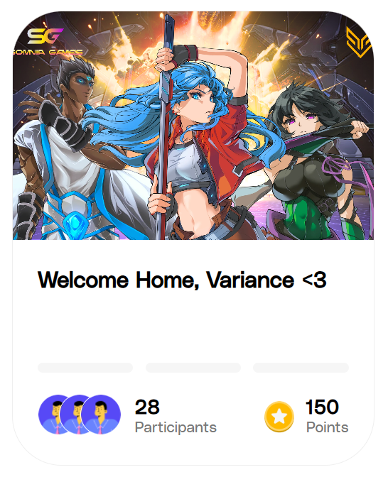 .<a href="/playvariance/">Variance</a> Quest is Live!

The first anime roguelike RPG has officially landed, and we’re kicking things off with a hype-filled quest to welcome it.

Whether you're here for the gacha grind, high-skill chaos, or just want to support the launch, now’s your chance to jump in