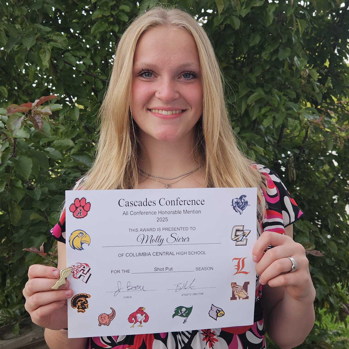 🚨🚨📢ALL CONFERENCE HM in shotput🚨🚨📢  
So thankful for the opportunities this year as a freshman!!