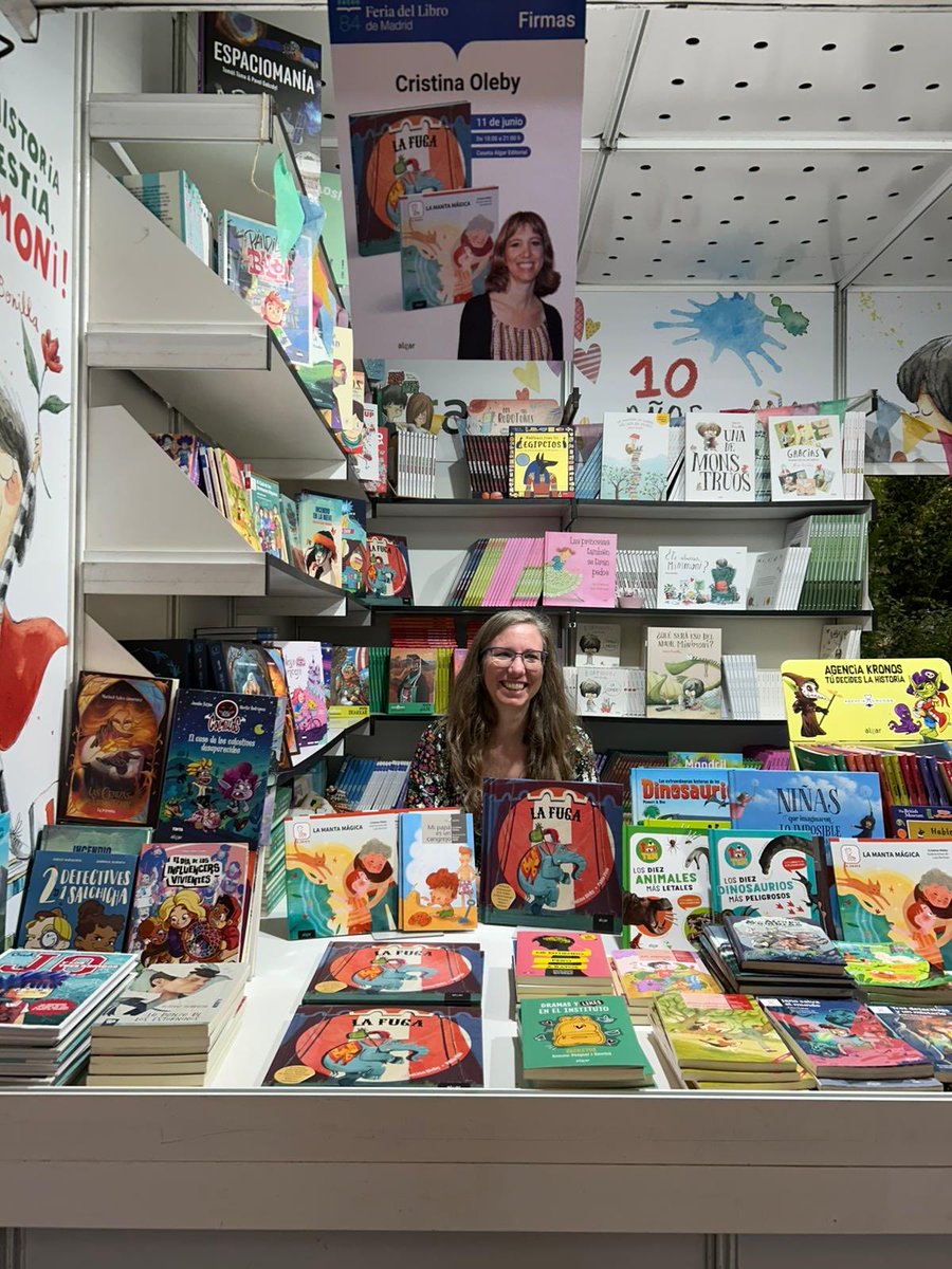 Algar Editorial (@algareditorial) on Twitter photo ¡Visita ahora nuestra caseta en la <a href="/FLMadrid/">Feria del Libro de Madrid</a> (350 - Bloque 21B) y conoce a Cristina Oleby, la autora de ‘Mi papá es un cangrejo’, ‘La fuga’…! ¡Visita ahora nuestra caseta en la <a href="/FLMadrid/">Feria del Libro de Madrid</a> (350 - Bloque 21B) y conoce a Cristina Oleby, la autora de ‘Mi papá es un cangrejo’, ‘La fuga’…!