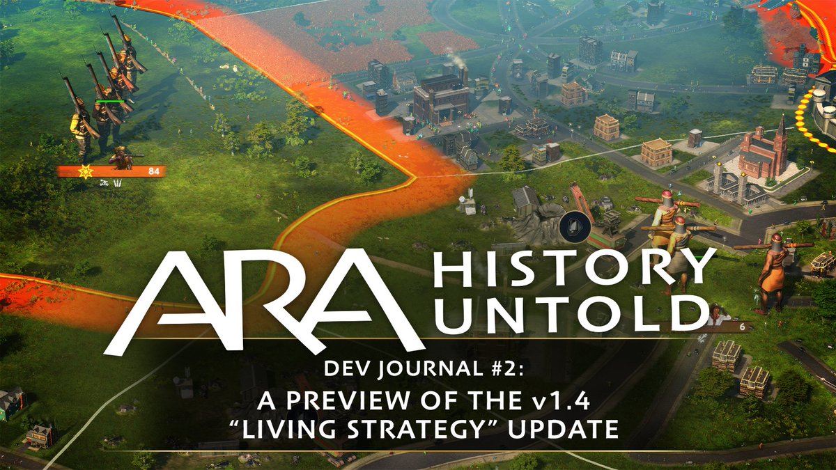 With improved AI, revamped maps, and a fresh "Living Strategy" view, we're taking your feedback to heart. Dig into the evolution and creation of the v1.4 Living Strategy update, coming June 18, 2025 for Ara: History Untold! 🛠️🌎

Learn More: store.steampowered.com/news/app/20218…