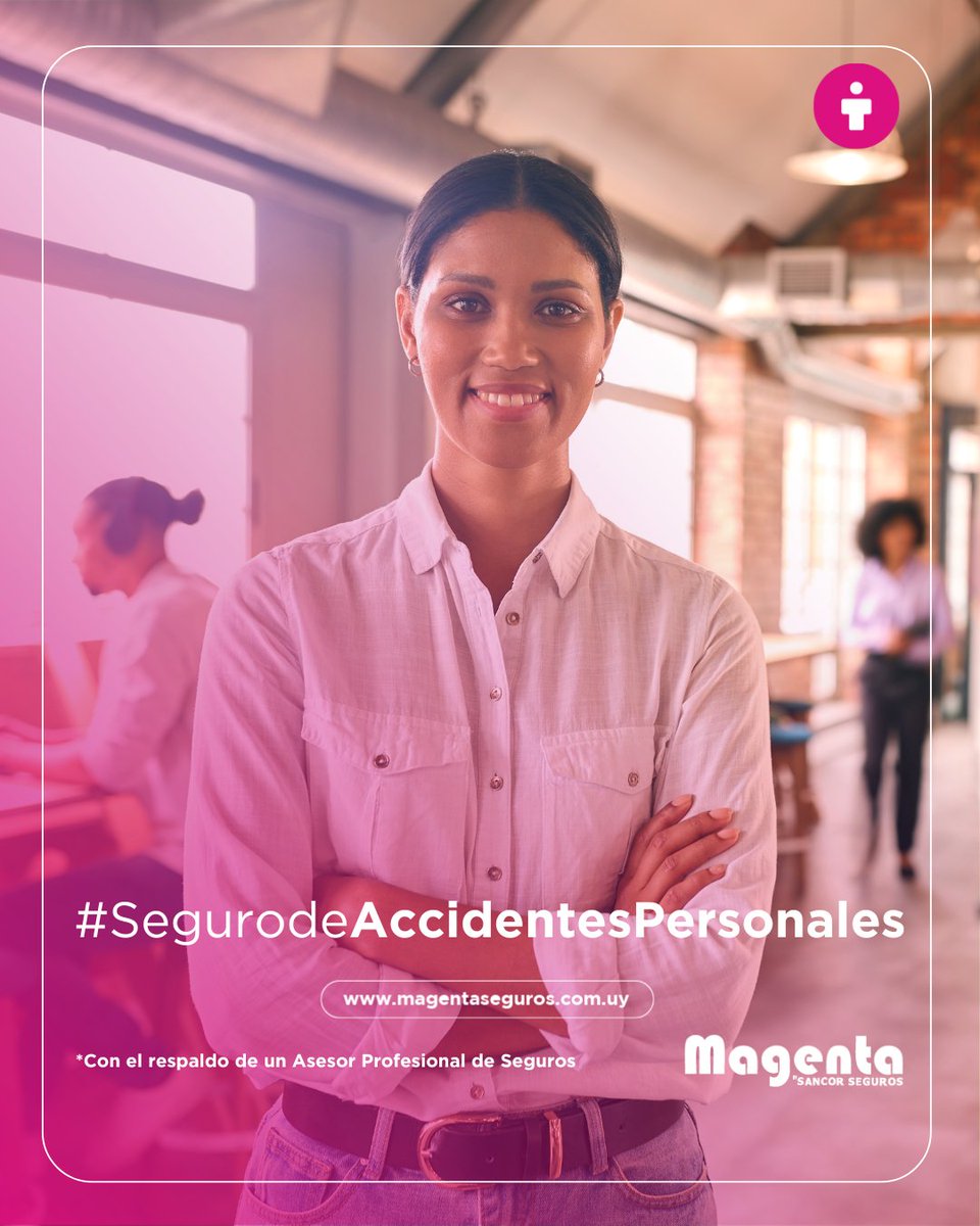 Tu rutina no se detiene. Tu protección, tampoco.
Con el Seguro de Accidentes Personales, estás cubierto las 24 hs, estés donde estés.
✔️Cobertura integral ante imprevistos.
✔️Tranquilidad para vos y tu familia.
✔️Respaldo inmediato.
 magentaseguros.com.uy
#AccidentesPersonales