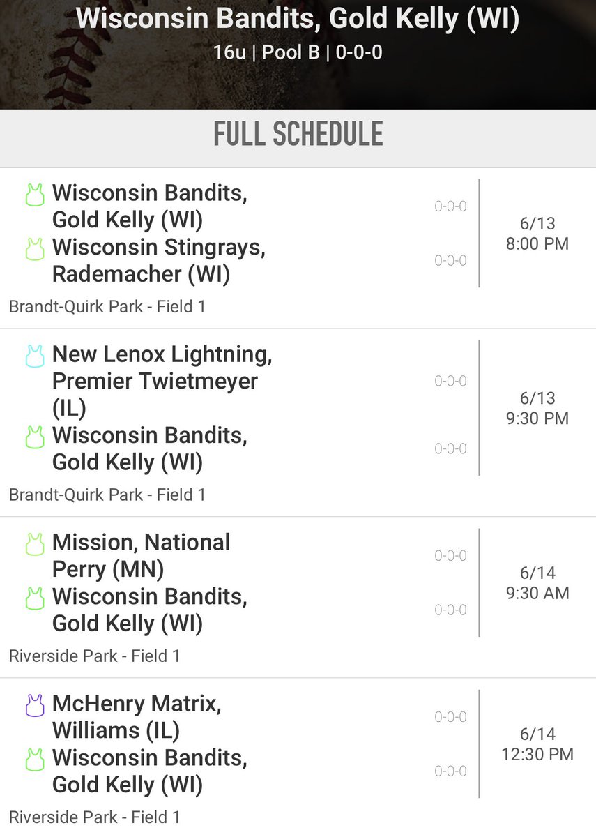 Wisconsin Bandits 16U - Kelly will be heading to the Badger Summer Showcase this weekend.