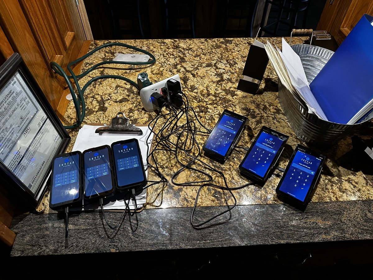 The Tavern at Jack’s Neck in Belhaven, NC just took a huge step forward with our new SkyTab Air handheld devices! They have several of each, Air and our Mobile units, pictured here are 3 of each side by side. <a href="/Shift4/">Shift4</a> <a href="/SkyTabPOS/">SkyTab</a>