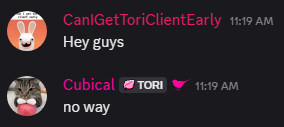 Tori Client tweet media