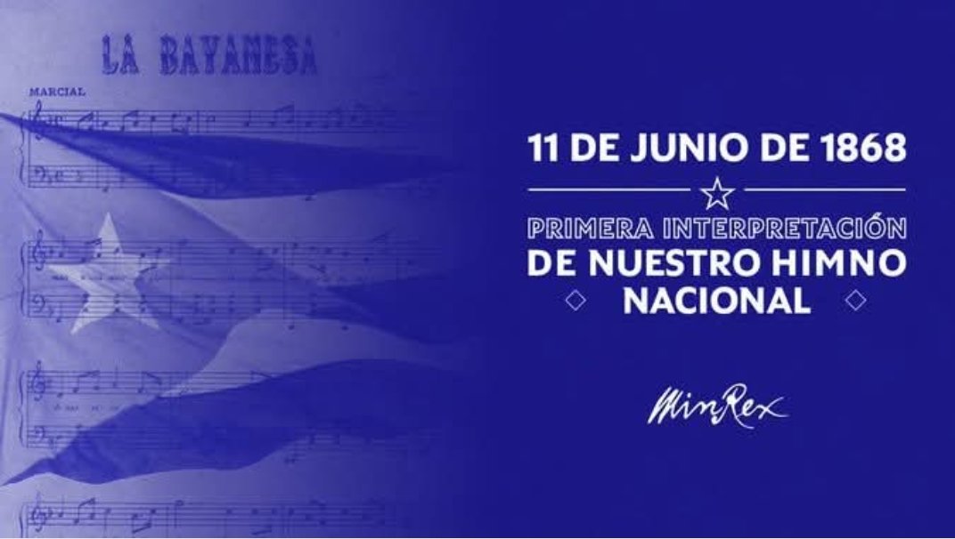 En #Cuba se conmemora hoy el aniversario 157 de la primera interpretación pública de la música de La Bayamesa, devenida Himno Nacional.
#CubaViveEnSuHistoria 
#UnidosXCuba con #HonorHolguinero en <a href="/ecoi9/">Dir. Técnica Conam-Ecoi9</a>
#Conam