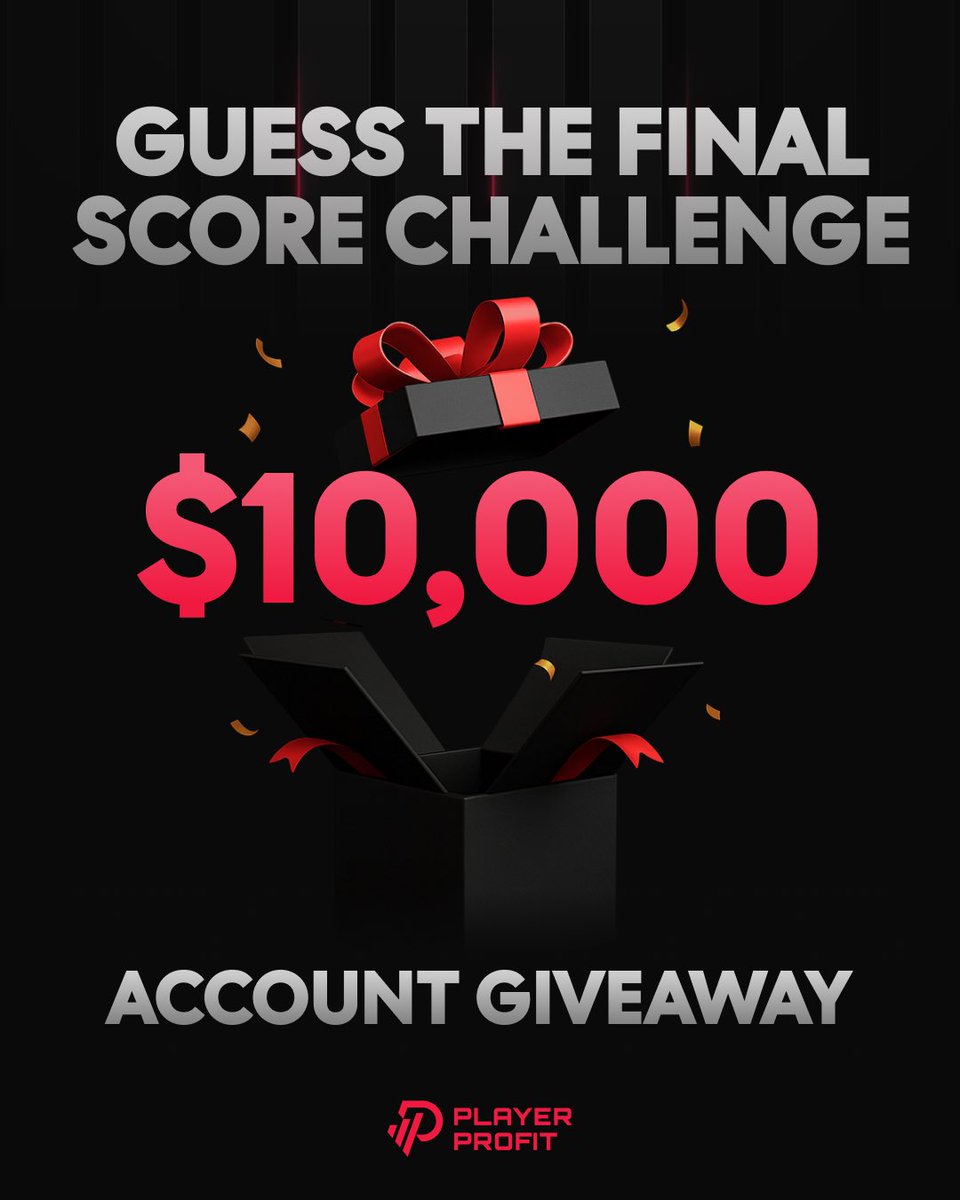 🚨 $10,000 Account Giveaway 🚨 

Guess the Final Score of the Thunder/Pacers game tonight ! 

The person who comes the closest wins a $10,000 Player Profit Challenge account‼️

Rules:
- Must Like/Rt the Post ‼️
- Must Follow @Player_profit 
- Must Comment entry before 8:30pm Est