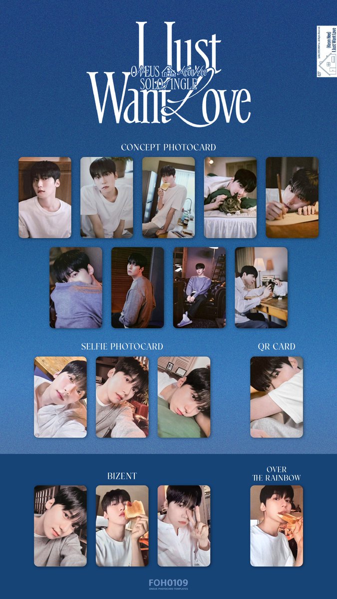 ONEUS Photocard Template 건희 Keonhee SOLO SINGLE - I Just Want