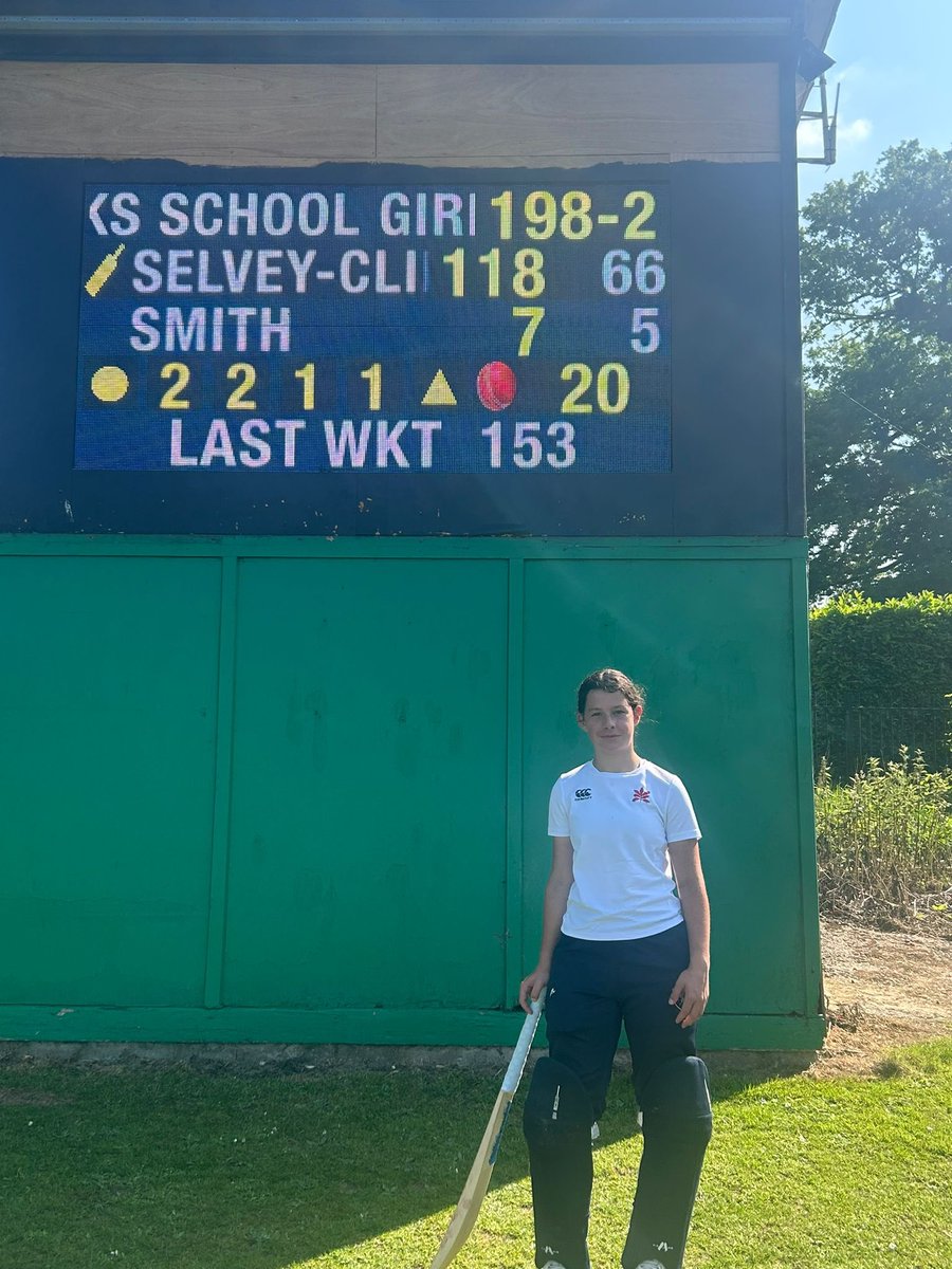 Cricket news: Well done to the U13’s who progress through to the semi-finals of the U13 Girls National T20 Cup. A top knock from Chloe to post 198