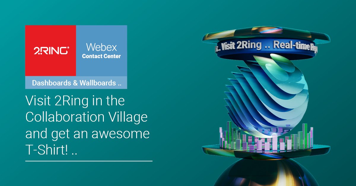 2RingCX's tweet image. Stop by our booth (Collab Village) and get yourself a comfy 2Ring t-shirt! If you&apos;re spotted wearing it during #CLUS, you could win a gift card! Visit us (booth 2215-P) for more info and to ALSO sign up for our new historical reporting add-on for #WebexCC 2Ring.com/FabbyPreview