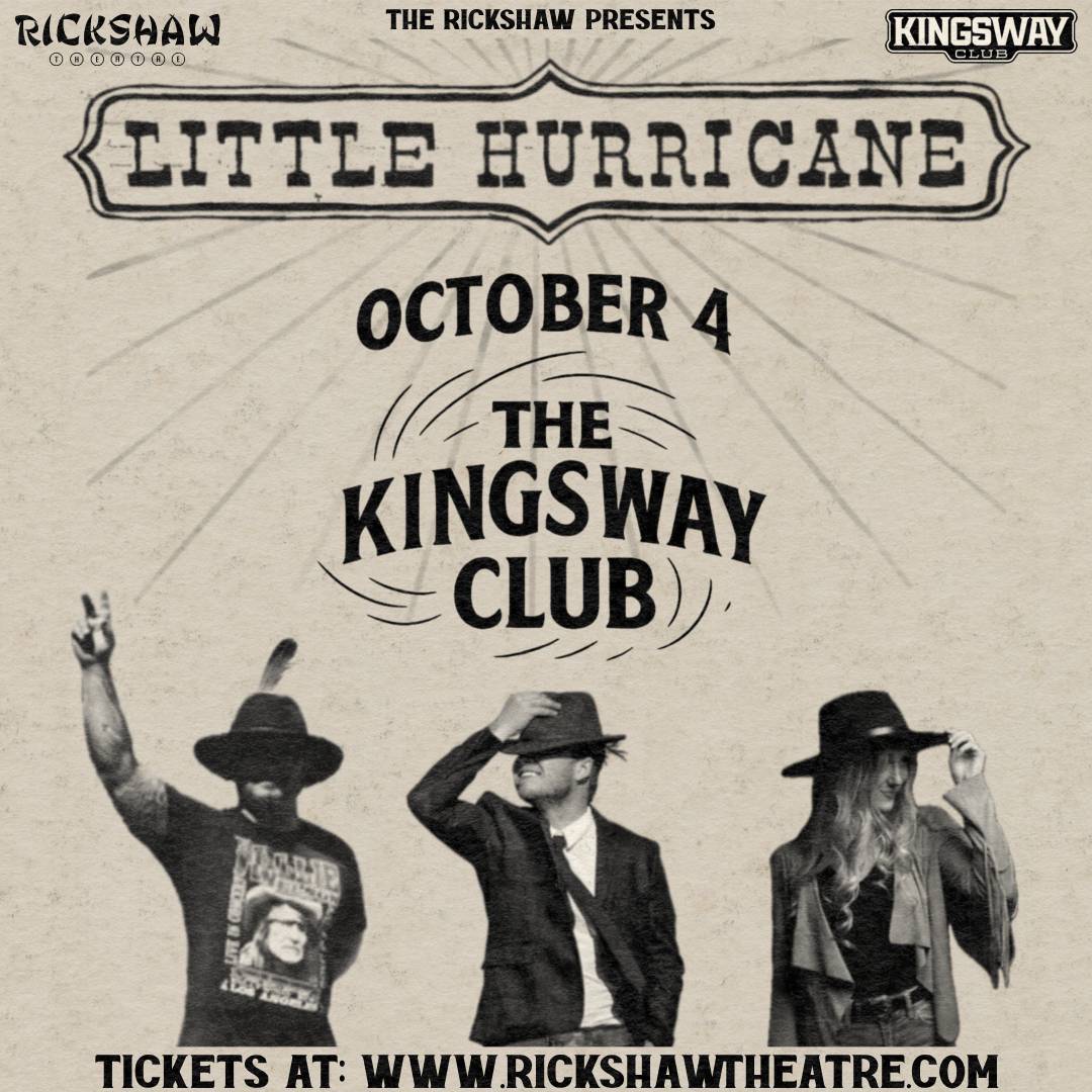 ✨JUST ANNOUNCED✨
San Diego's gritty Blues Rockers <a href="/littlehurricane/">little hurricane</a> play the Kingsway Club on October 4th.

Presale tix available from 10am tomorrow with code: LH2025

TIX: bit.ly/3FJcv0X
RSVP: bit.ly/4jNzJAO

Presented by The Rickshaw