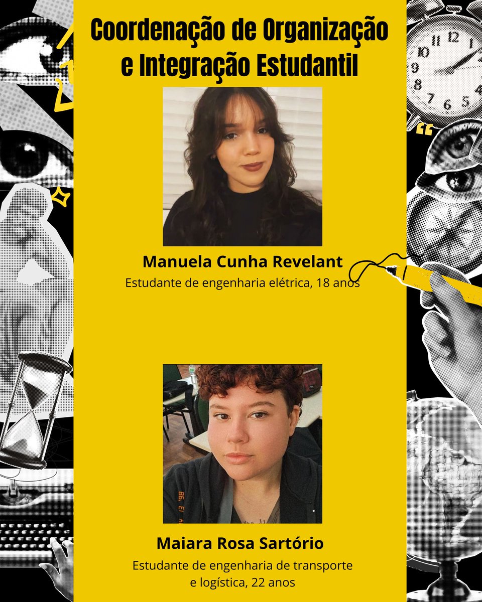 DCEufsm's tweet photo. 🗞️CONHEÇA A GESTÃO DE CACHOEIRA DO SUL!

É com muito prazer que apresentamos nossos membros representantes e suas respectivas pastas. https://t.co/tJ95pkeQRA