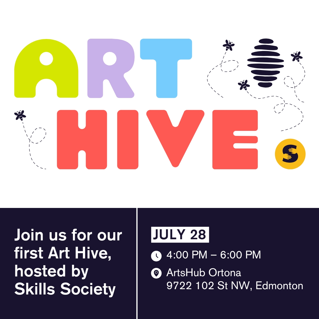 Join us for our first Art Hive on July 28 from 4–6 PM at ArtsHub Ortona, part of Arts Habitat Edmonton. This free drop-in session is open to everyone. We’ll explore the theme of Bee-longing through art and connection. 

RSVP here:  eventbrite.ca/e/art-hive-a-f…