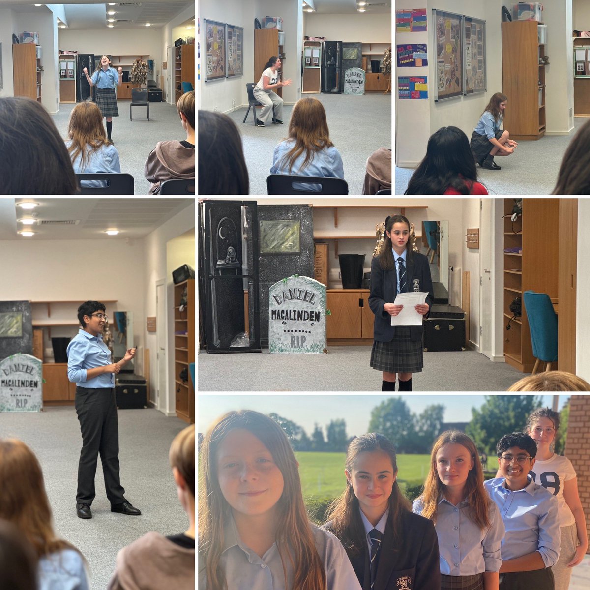 OSH_SCH's tweet image. Congratulations to Sabrina, Molly, Lacey, Kartar and Maeve who took to the stage in last night’s #LAMDA Performance!
Each delivered a powerful song, scene or poem to an audience of family and friends and shone in the spotlight 👏 #oshdrama #performingarts #discoverwhoyoucanbe
