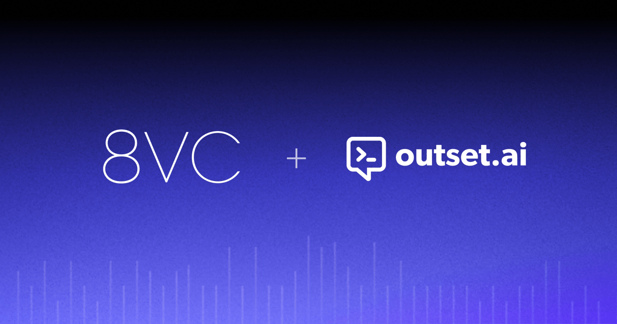 8VC (@8vc) on Twitter photo Understanding customers is existential for any business. <a href="/OutsetAI/">Outset</a> is redefining how it’s done, with pioneering AI-led interviews blending survey scale & human depth. We’re proud to lead their $17mm Series A. More below from <a href="/jack_moshkovich/">Jack Moshkovich</a> & <a href="/kevinniechen/">Kevin Niechen</a>: Understanding customers is existential for any business. <a href="/OutsetAI/">Outset</a> is redefining how it’s done, with pioneering AI-led interviews blending survey scale & human depth. We’re proud to lead their $17mm Series A. More below from <a href="/jack_moshkovich/">Jack Moshkovich</a> & <a href="/kevinniechen/">Kevin Niechen</a>:
