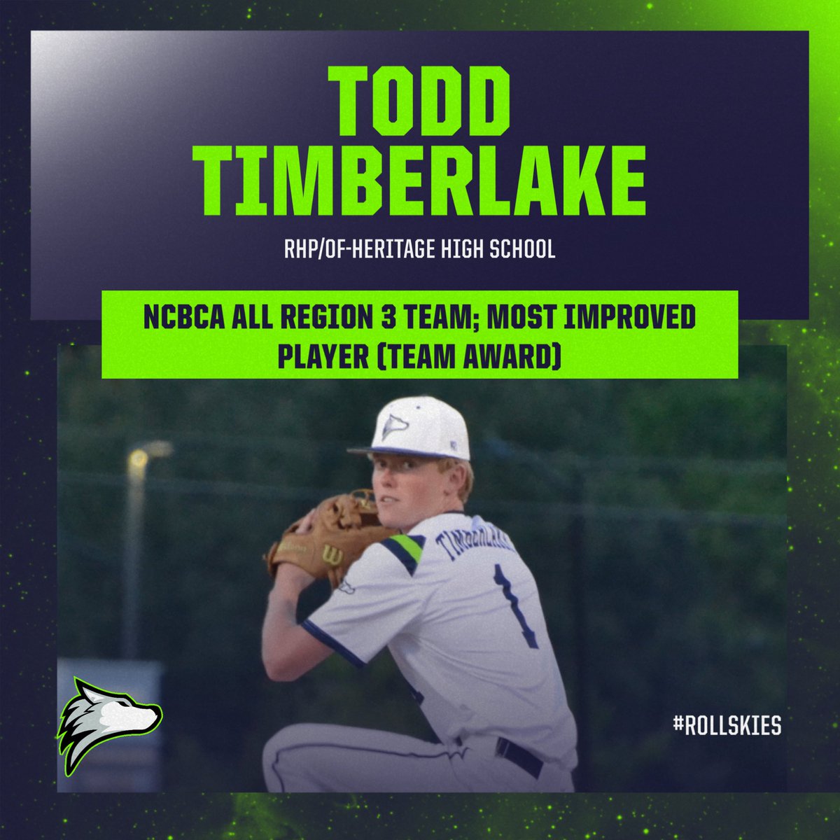 Congrats to Todd Timberlake on a great season and a great career! Heritage thanks you for being a great Husky!