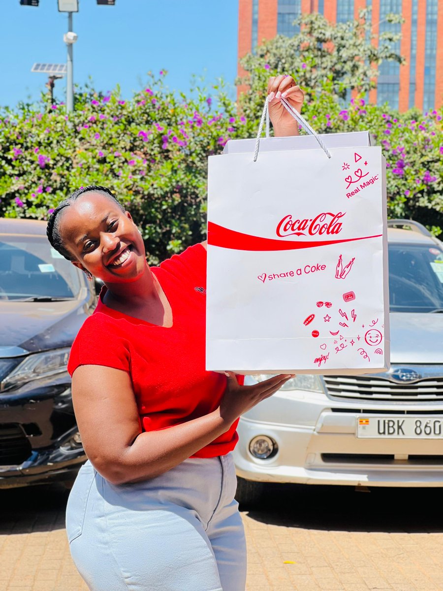 This has to be the best experience! Buy or #ShareaCoke with your favorite people with their name on a bottle from any shop around Kampala.🥤