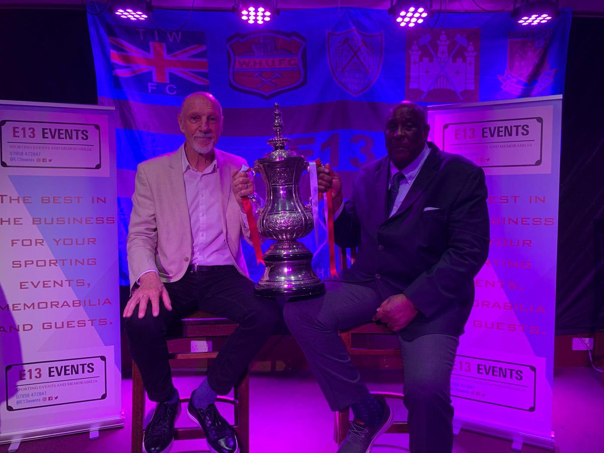 Last Friday Clyde Best became the 80th former hammer to attend an Event  

14.942 app
1787 goals 
26 FA cup winners 
46 international players 
9 England internationals 
2 ECWC 
1 World Cup winner 
3 managers 
24 runners up HOTY 
28 winners HOTY 

#thereisnoeventlikeane13event