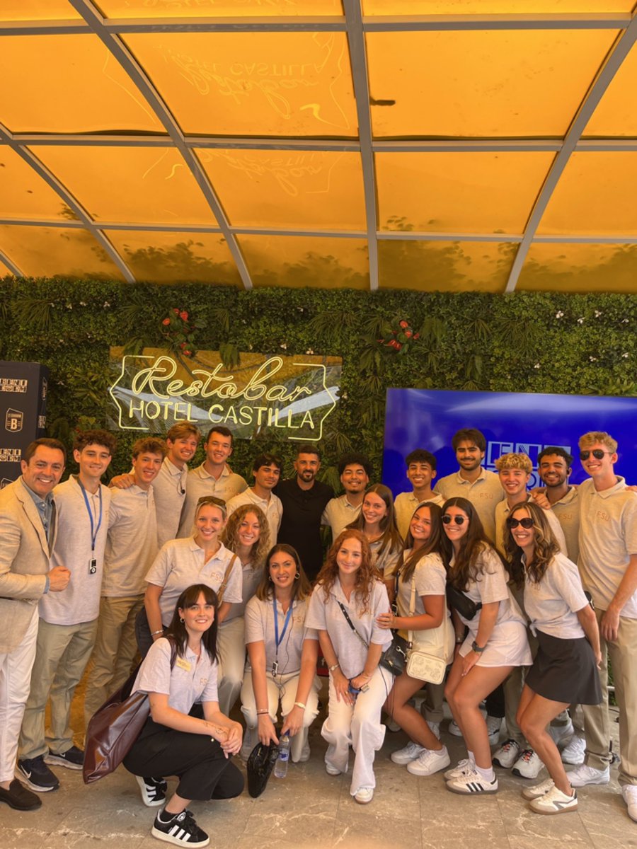 FSUSport's tweet image. FSU Sport Management students are taking on Spain! πͺπΈβ½οΈ
From meeting soccer legend David Villa to touring the 5-star La Sella Golf Resort - itβs a global experience to remember! πβοΈ
#FSUSPM #NolesKnowSports