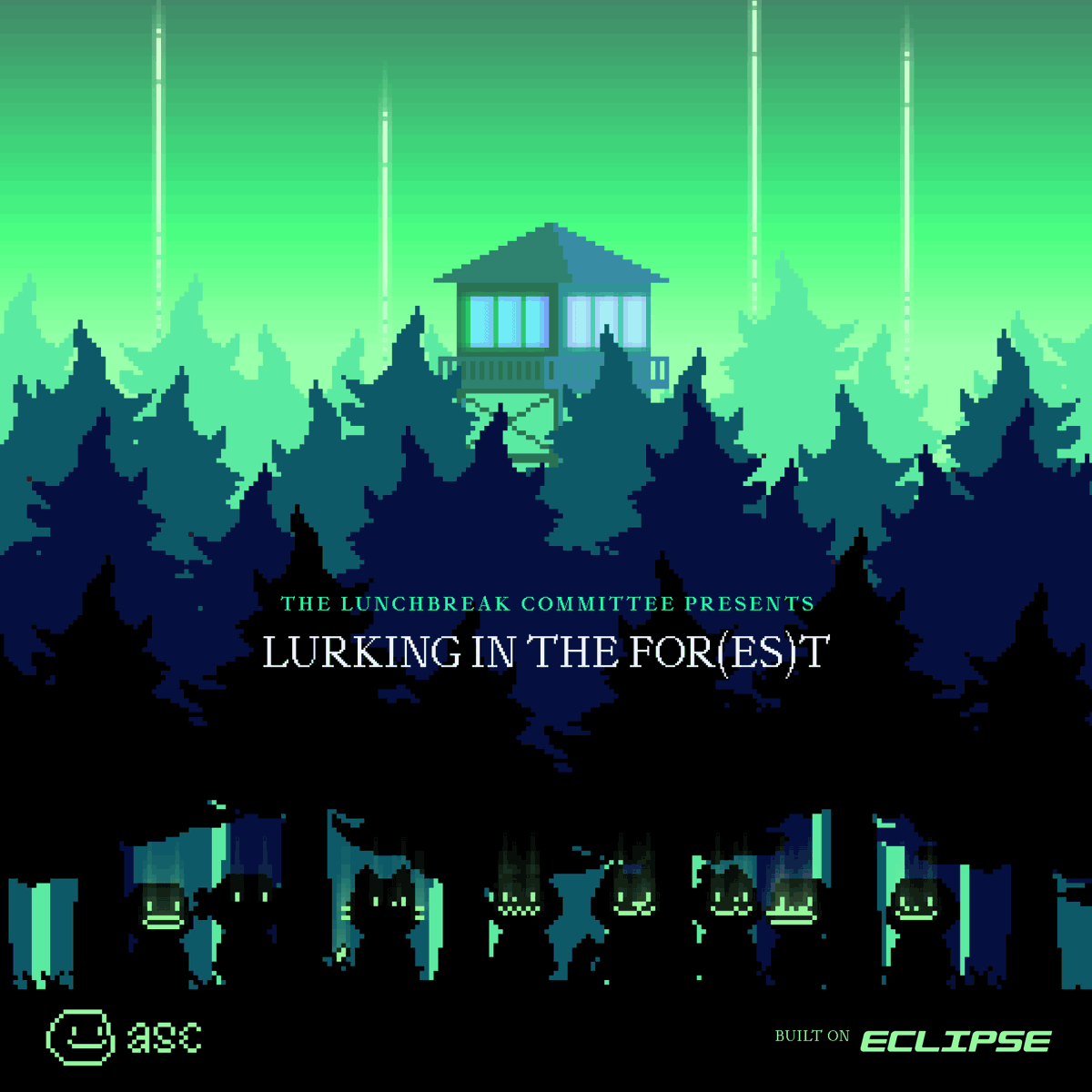 The Lunchbreak Committee presents:

𝐿𝑈𝑅𝐾𝐼𝑁𝐺 𝐼𝑁 𝑇𝐻𝐸 𝐹𝑂𝑅(𝐸𝑆)𝑇

Built on <a href="/EclipseFND/">Eclipse (🐮,🌑)</a>