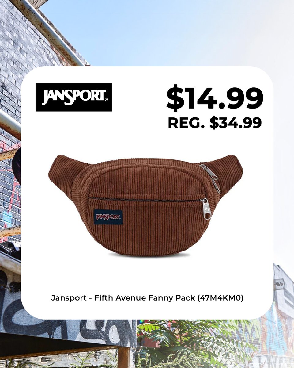 SVPSports's tweet image. From festivals to beach days—carry what counts with a Jansport fanny pack. 

Shop Jansport In-store &amp;amp; Online at SVPSPORTS.CA

#jansport #fannypacks #summeressentials #SVPSports