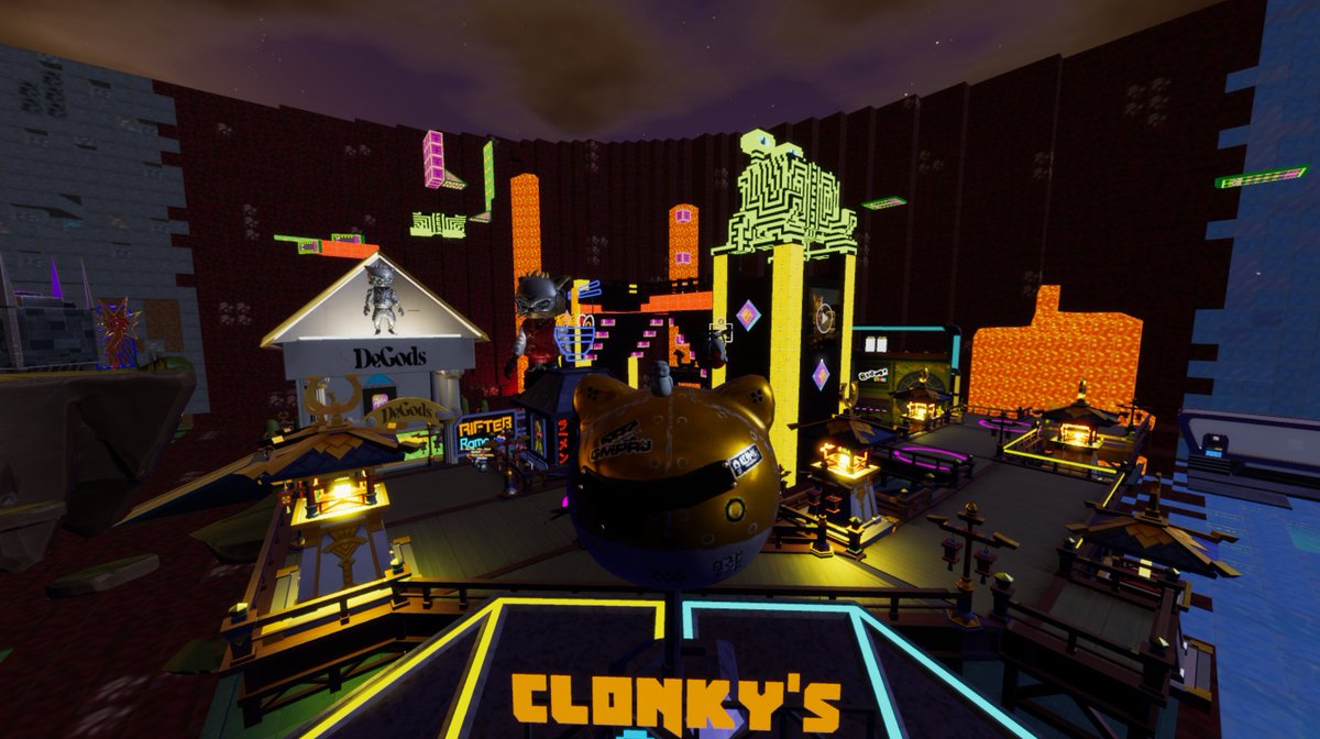 Game night for <a href="/eonrift/">Eon Rift</a> and <a href="/gigageek_gg/">GIGAGEEK</a> in <a href="/Nifty_Island/">Nifty Island 🏝</a> on one of <a href="/TuuurboDragon/">TuuurboDragon</a>'s sweet islands!