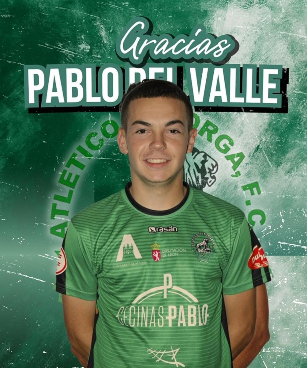 Liga RFEF Astorga (@ligarfefastorga) on Twitter photo 6️⃣ Baja para la temporada 2️⃣0️⃣2️⃣5️⃣➖2️⃣0️⃣2️⃣6️⃣ |
El <a href="/AtleticoAstorga/">Atlético Astorga F.C.</a> sigue anunciado las salidas de varios jugadores de los #SpringbokAstorganos
En esta ocasión se trata del extremo #DelValle
Ya eres para siempre un #GuerrerosVerdes 6️⃣ Baja para la temporada 2️⃣0️⃣2️⃣5️⃣➖2️⃣0️⃣2️⃣6️⃣ |
El <a href="/AtleticoAstorga/">Atlético Astorga F.C.</a> sigue anunciado las salidas de varios jugadores de los #SpringbokAstorganos
En esta ocasión se trata del extremo #DelValle
Ya eres para siempre un #GuerrerosVerdes