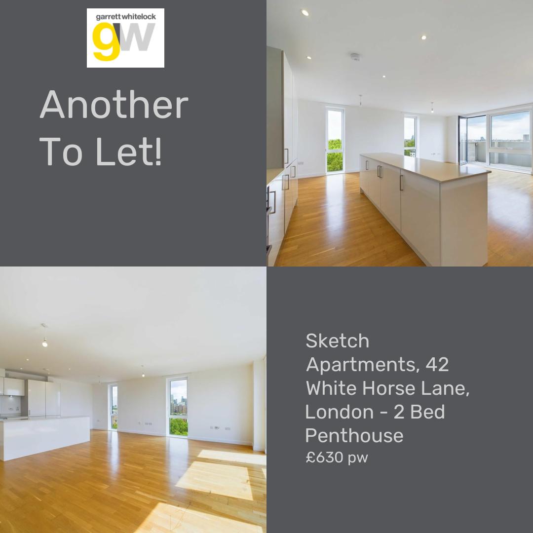 🏡To Let 2 Bed Penthouse £630 pw

📍Sketch Apartments, 42 White Horse Lane, London

📧info@garrettwhitelock.co.uk
📞020 8033 5413

onthemarket.com/details/151207…