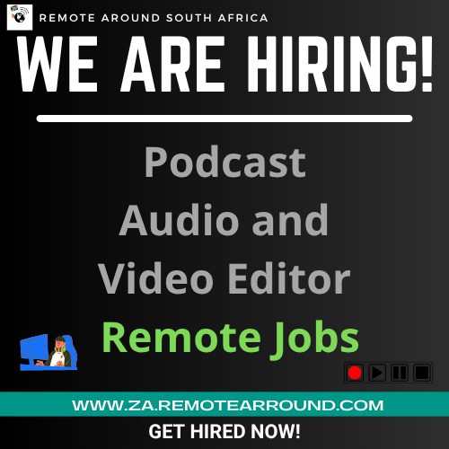 RemoteAroundZA's tweet photo. 🎧🎬 We’re hiring a Podcast Audio &amp; Video Editor! 🎬🎧

(Yes, you'll finally get paid to tell people their mic is muted. 😅)

REMOTE ROLE PODCAST AUDIO AND VIDEO EDITOR: https://t.co/F3GqCHAqPv

REMOTE JOBS IN SOUTH AFRICA: https://t.co/RLB4t46AdQ

#REMOTEarroundZA #vacancies https://t.co/YfgK70HBVa